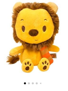 Harry Potter Gryffindor Lion Plush Yellow Scarf Stuffed Animal Toy 6" New